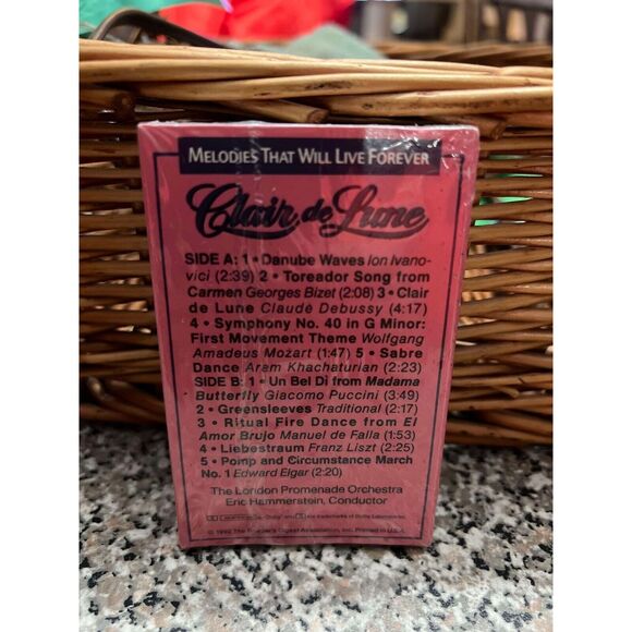 Readers Digest Clair de Lune Melodies That Will Live Forever Cassette New Sealed - Picture 2 of 2